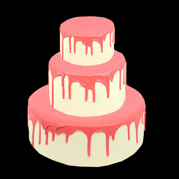 Afbeelding van Dripcake taart - roze