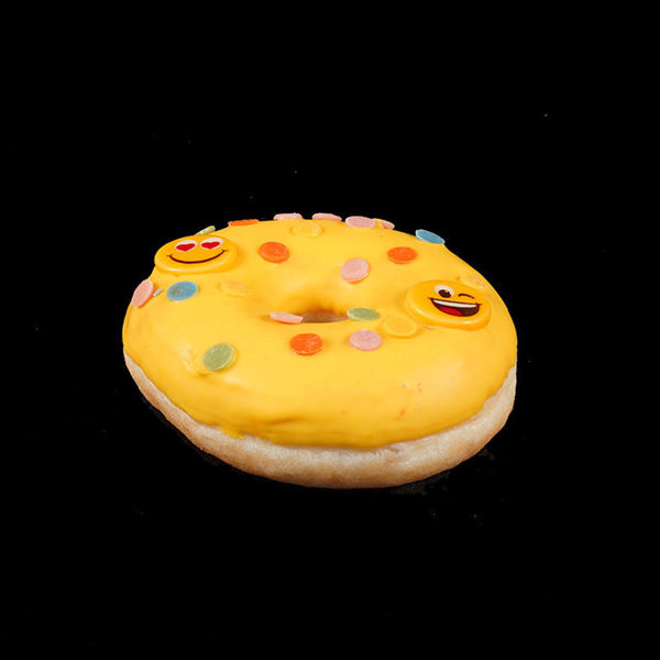 Afbeelding van Donut decoratie  geel per stuk