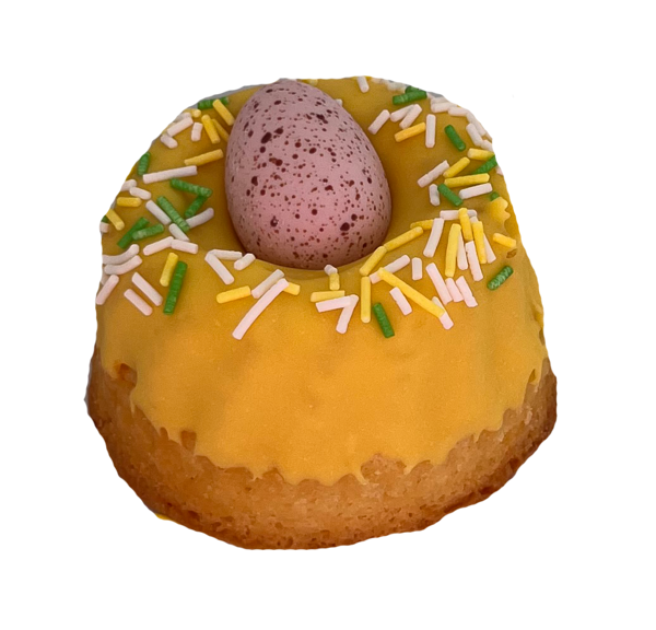 Afbeelding van Mini paas tulband cake geel