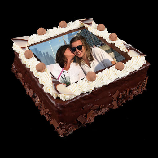 Afbeelding van Foto chocoladetaart