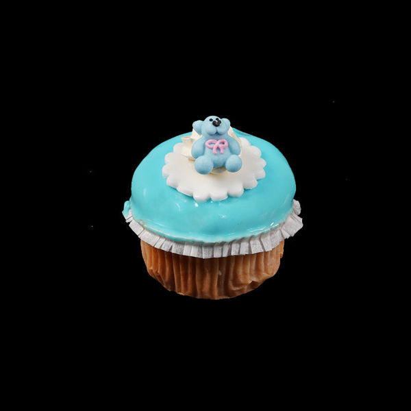 Afbeelding van Muffin geboorte blauw