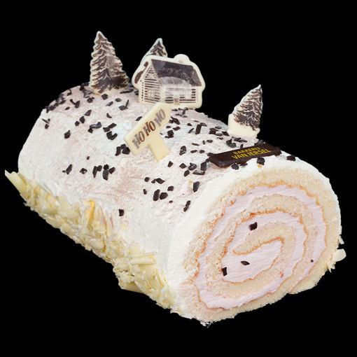 Afbeelding van Kerstdorp schnitte - champagne/aardbei (alcohol)