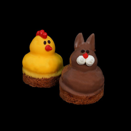 Afbeelding van Paas koninkje assorti 4 stuks (2x kuiken/2x haas)