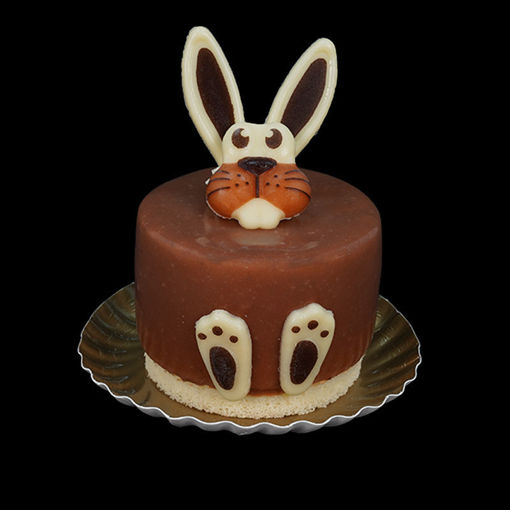 Afbeelding van Paashaas gebakje 4 stuks