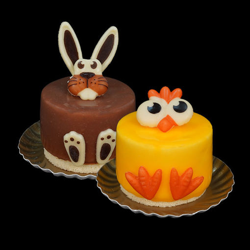 Afbeelding van Paas gebak assorti 4 stuks (2xkip/2xhaas)